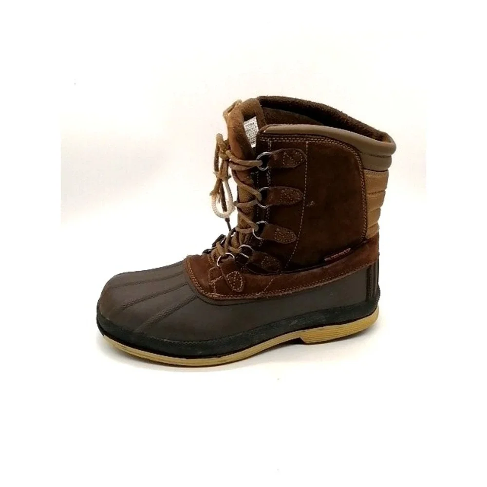 Nortiv8 Boots Mens Brown 9 Hiking Winter Duck Shoe Leather Waterproof 170390-M